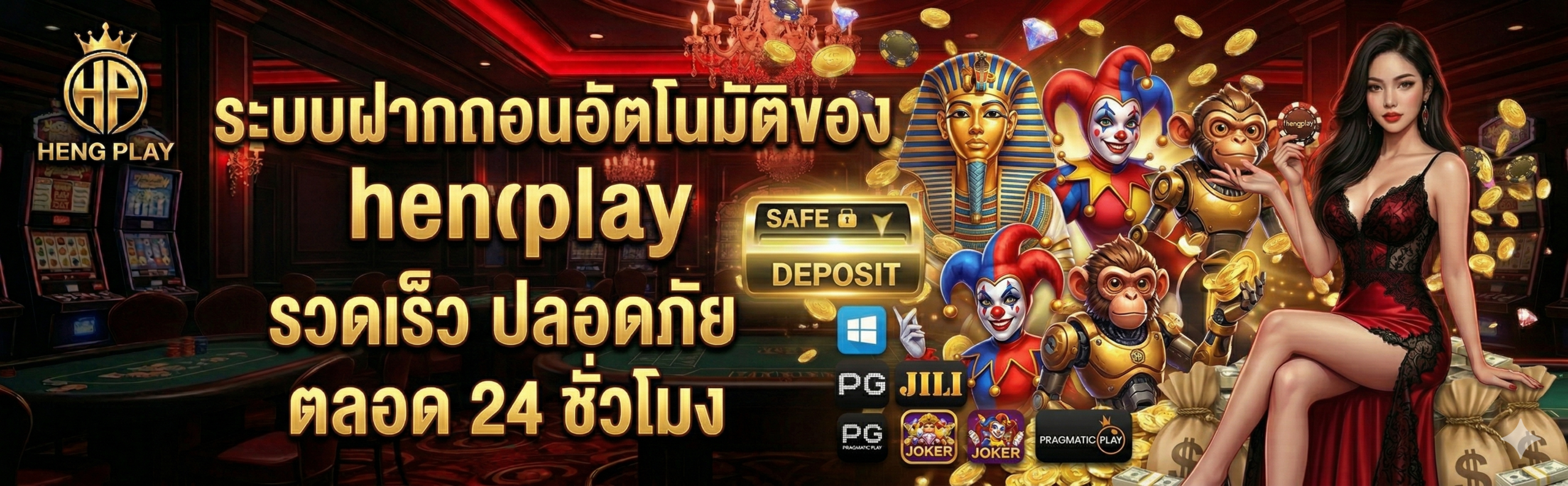 ระบบฝากถอนอัตโนมัติของ hengplay รวดเร็ว ปลอดภัย ตลอด 24 ชั่วโมง